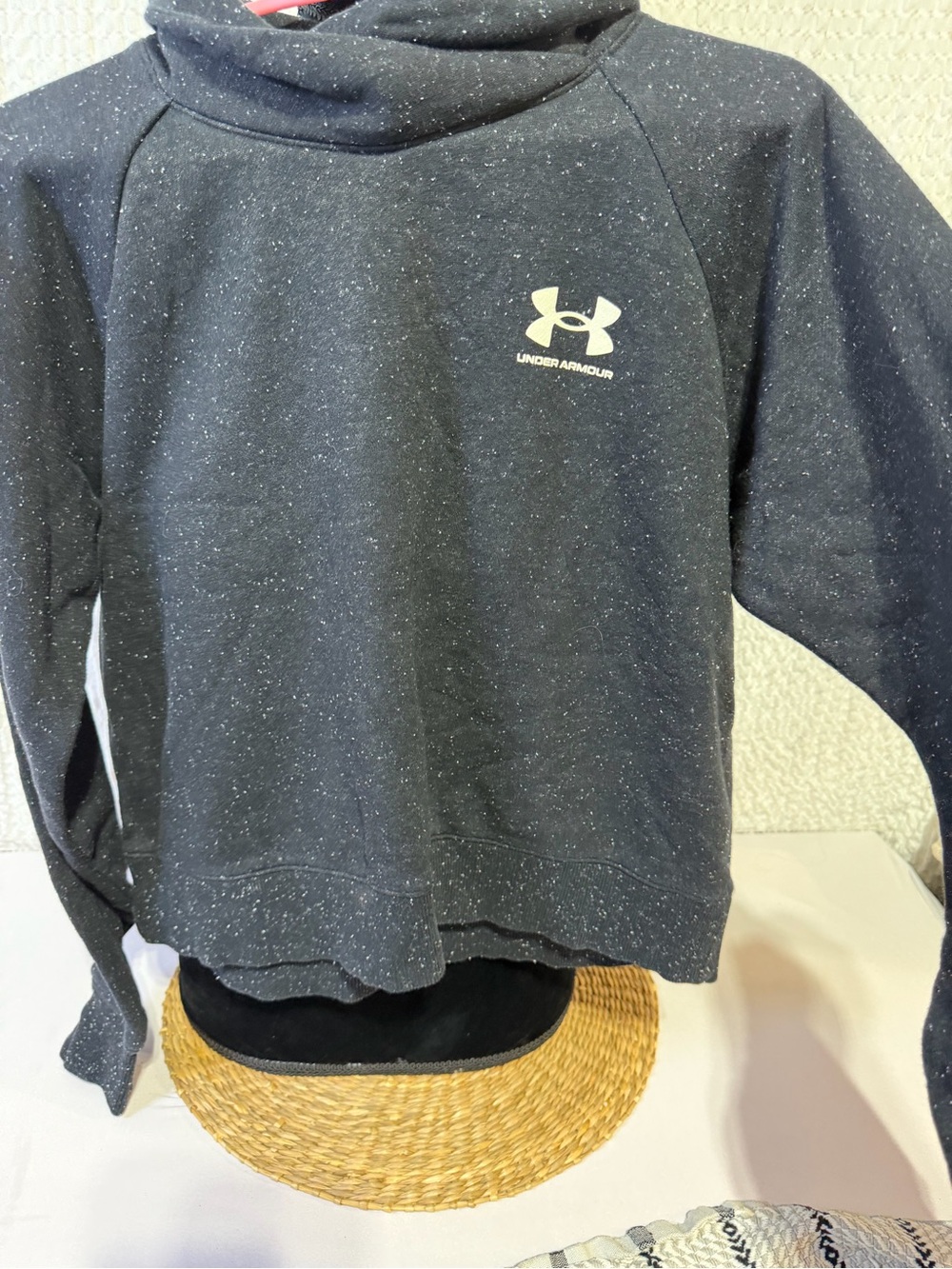Under Armour Women’s Black Speckled Cowl Neck Sweatshirt
